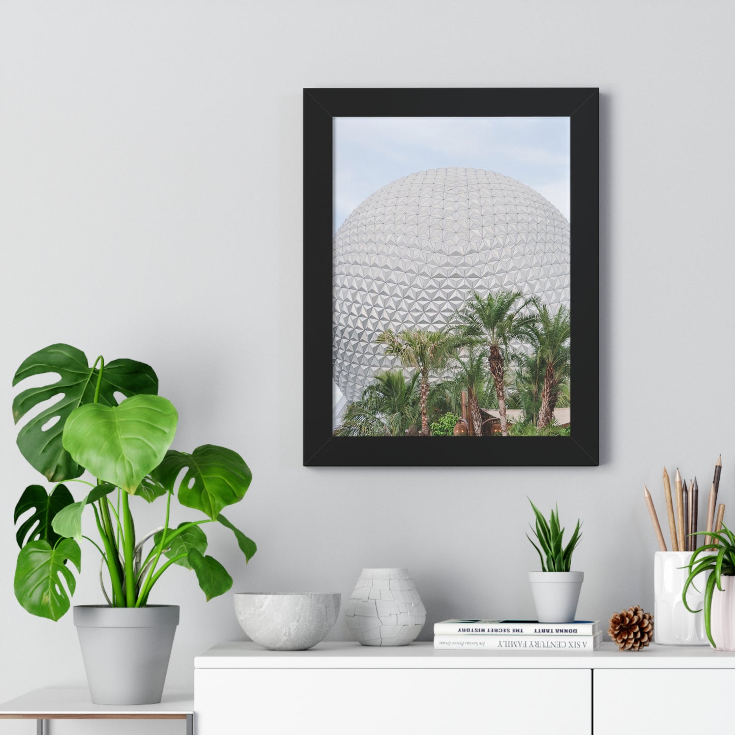 Tropical Golf Ball - Framed Print