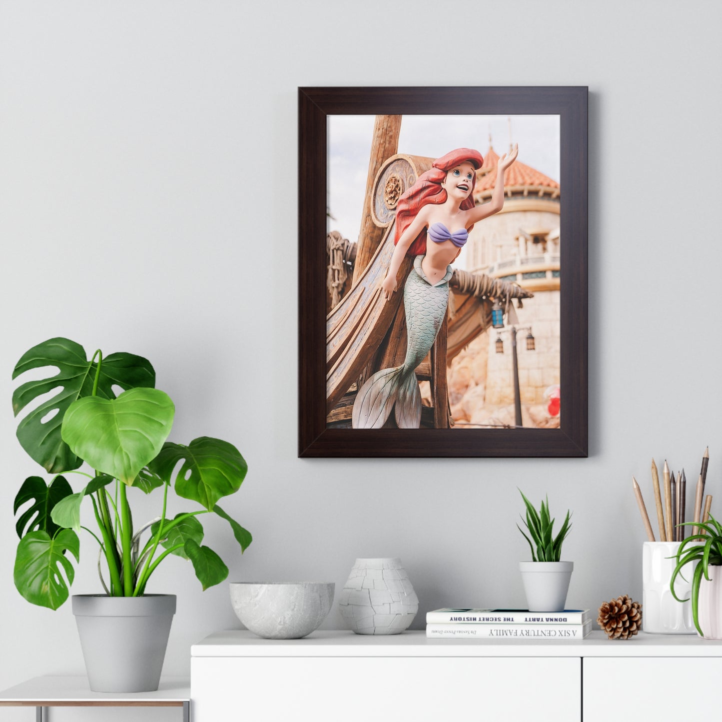 Mermaid Ship - Framed Print