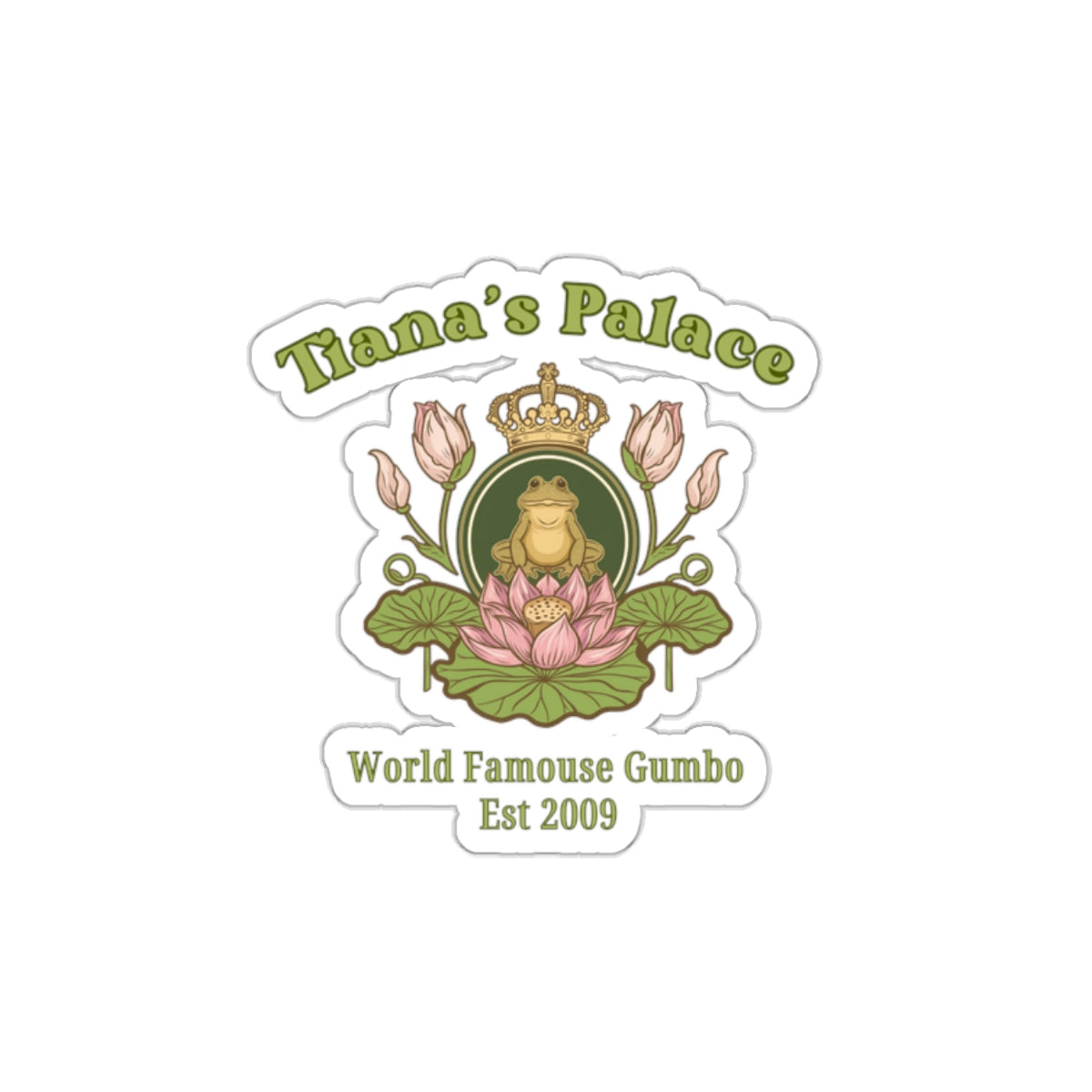 Tiana's Palace Frog Prince Logo - Sticker